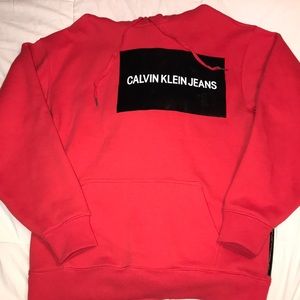 Calvin Klein Jeans Red Hoodie